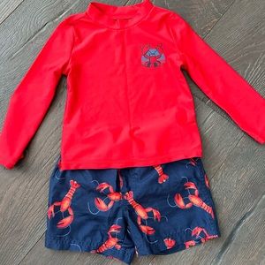 Carters Toddler Boy Rash Guard Set Size 2T